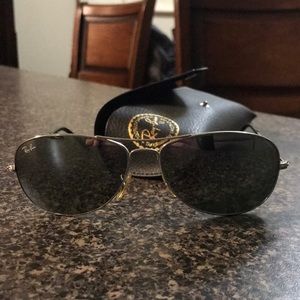 Rayban Small Aviator with mirror lenses